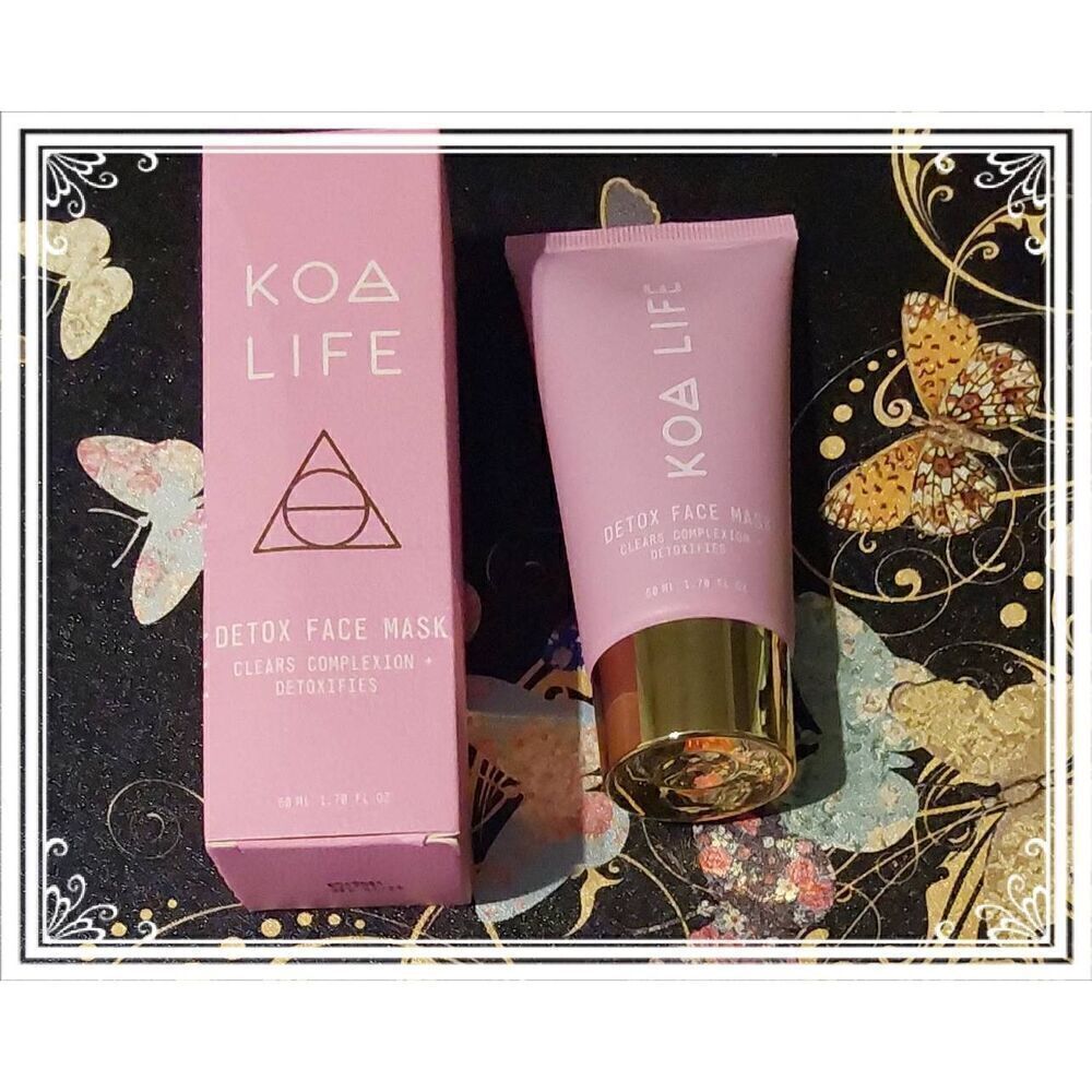 BNIB~KOA Life Detox Face Mask~Oat Charcoal Bentonite Clay